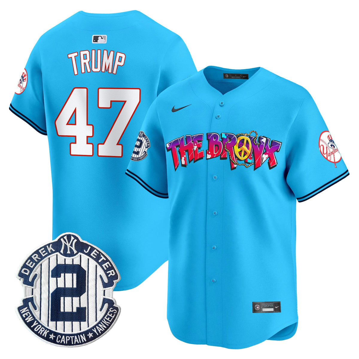 NYY The Bronx Graffiti Vapor Premier Limited Jersey V7 - All Stitched