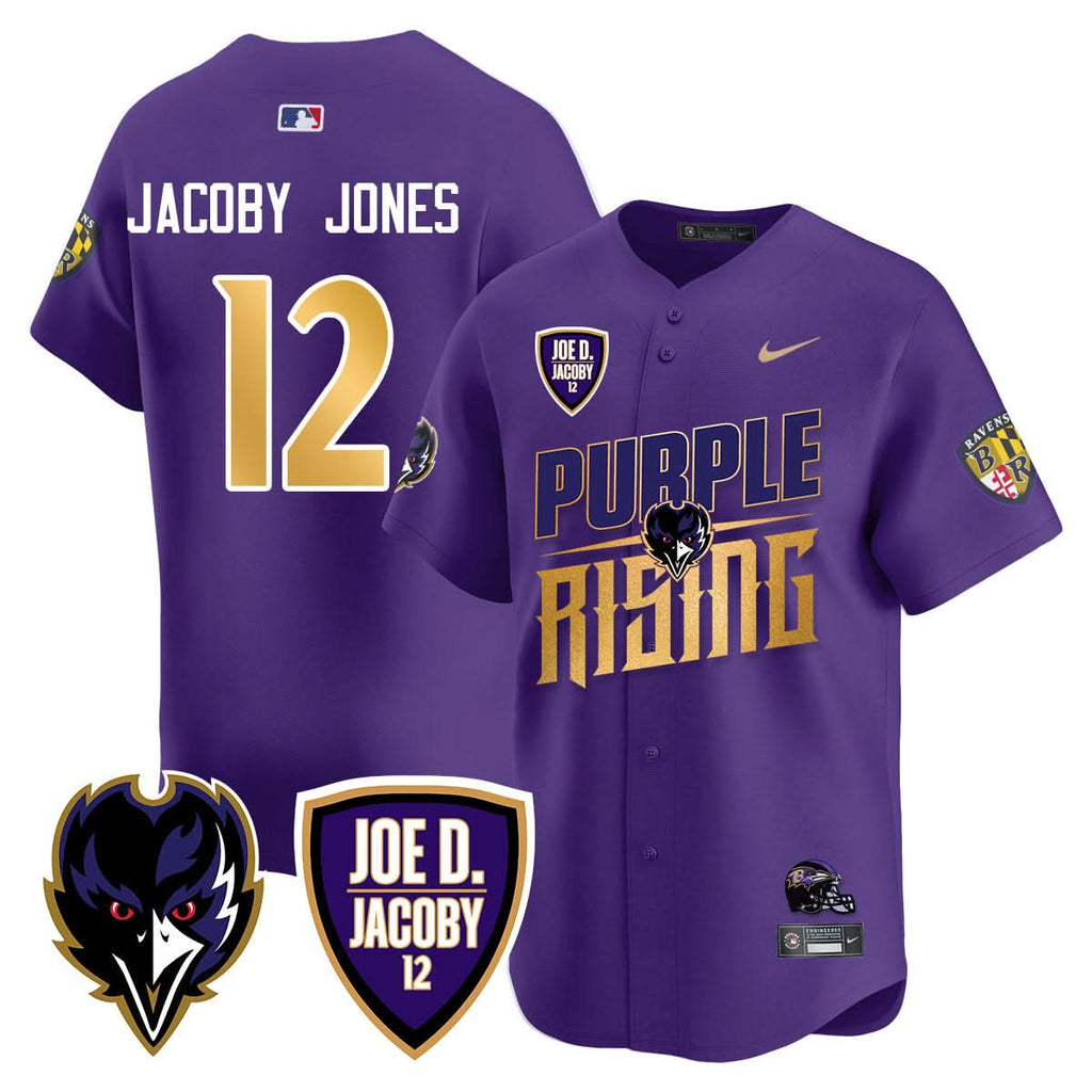 Ravens Purple Rising 2024 Vapor Limited Baseball Jersey - All Stitched