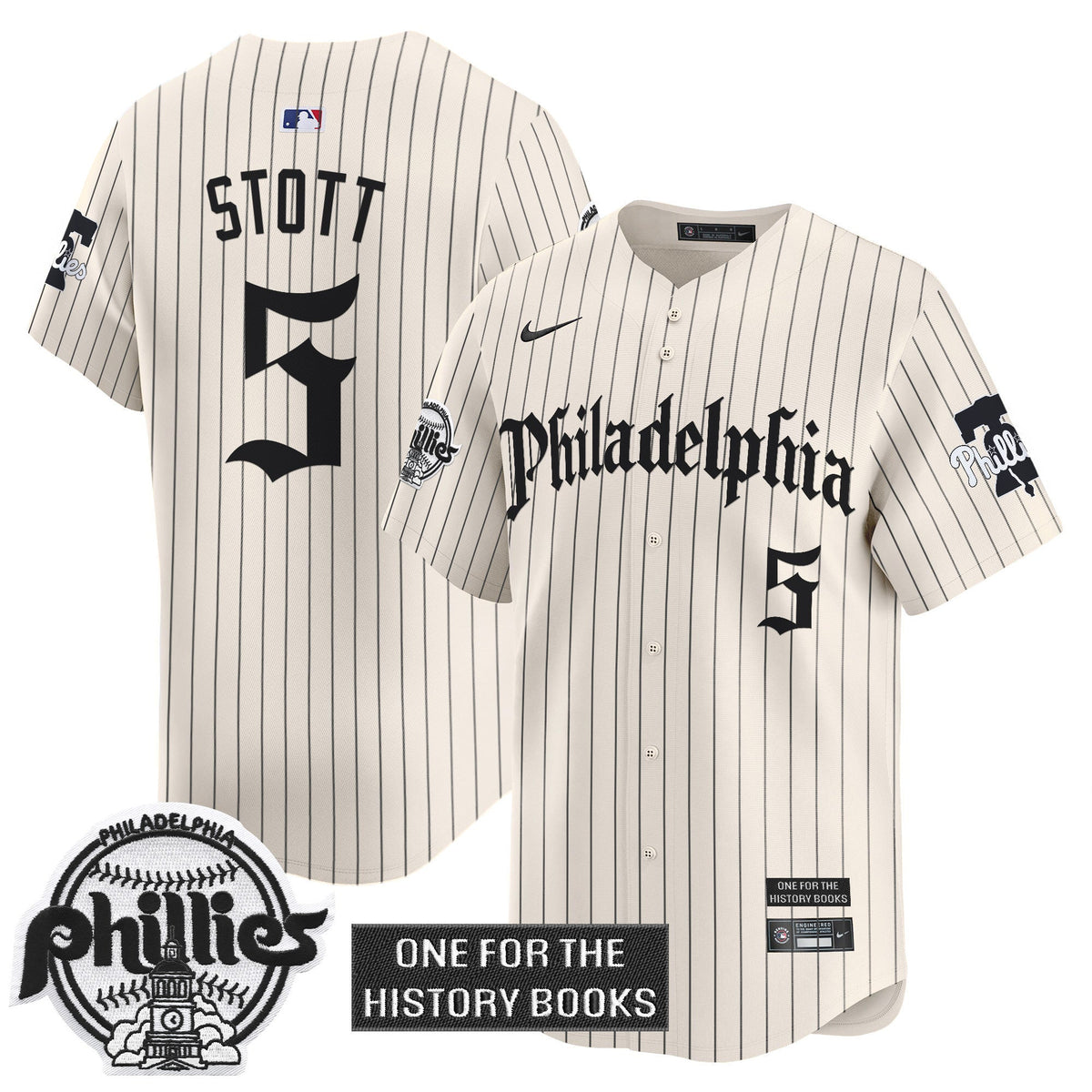 Phillies 'Retro Newspaper Edition' Vapor Premier Limited Jersey - All Stitched