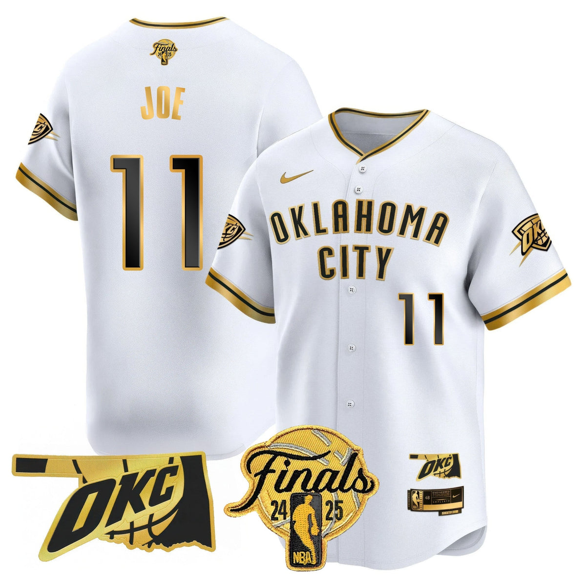 OKC Baseball Jersey - Final Patch - All Stitched
