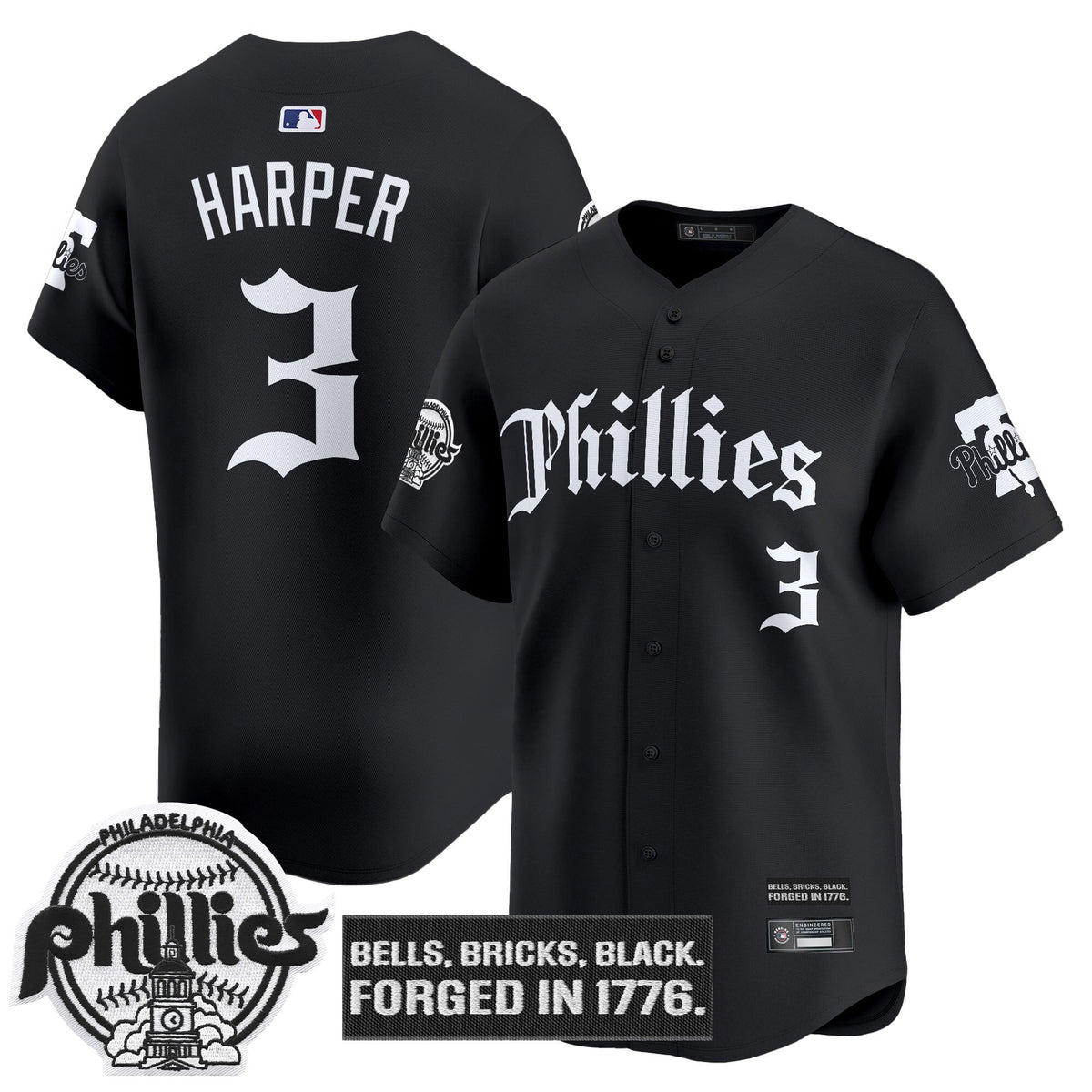 PHI 'Gothic Liberty Edition' Vapor Premier Limited Jersey - All Stitched
