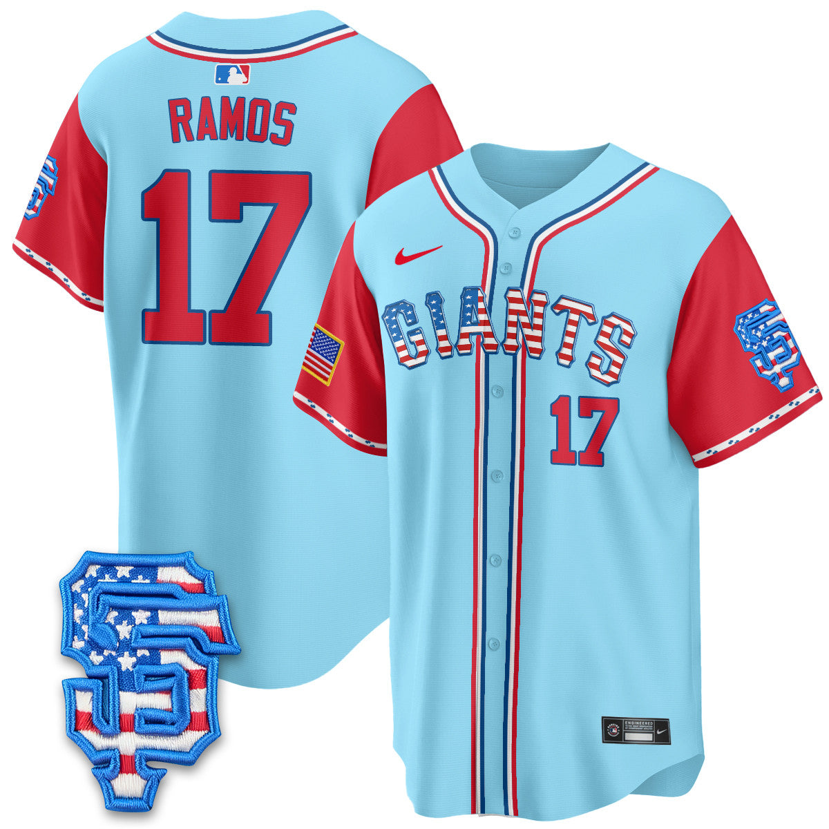 SF 2025 Fourth of July Men Jersey - All Stitched