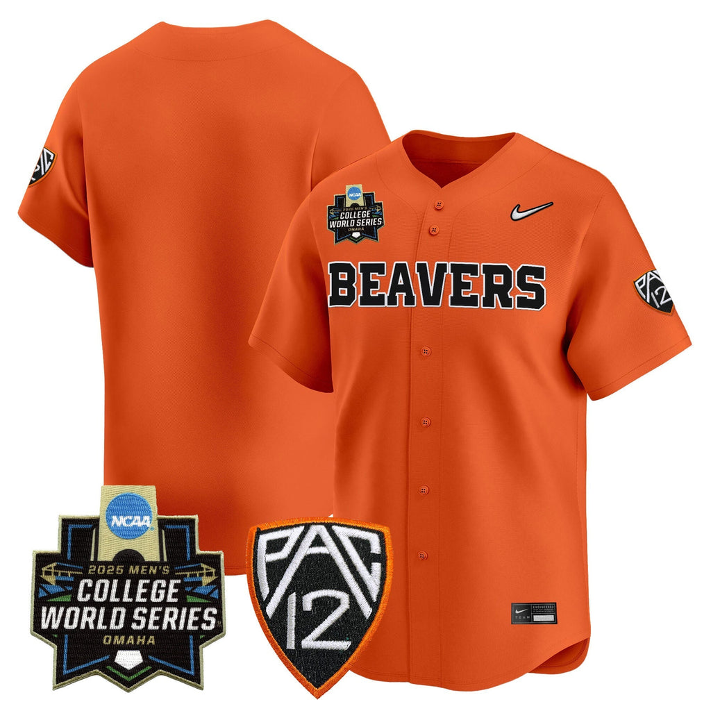 Oregon State Beavers 2025 World Series Vapor Premier Limited Jersey - All Stitched