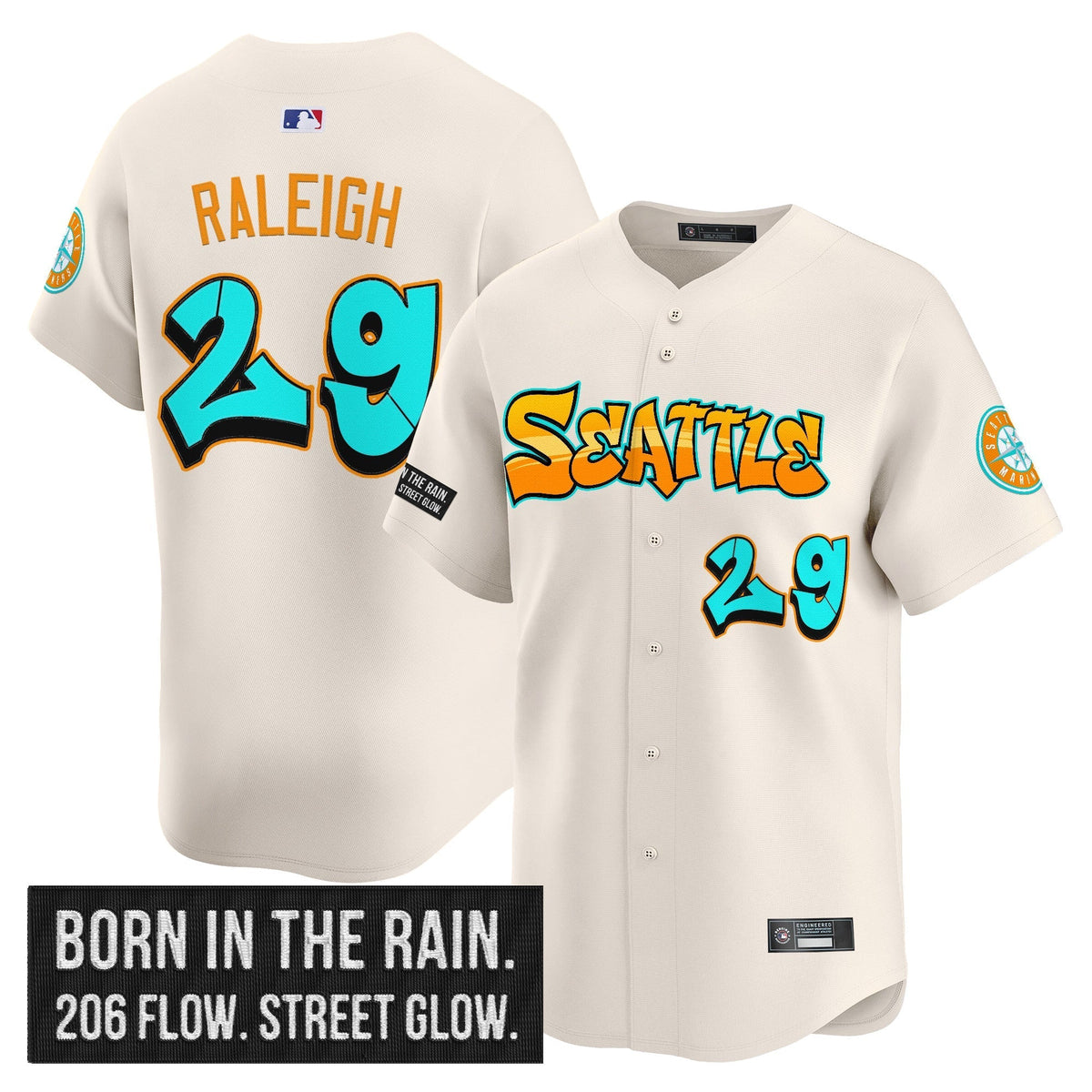SEA 'Graffiti Emerald Drop Edition' Vapor Premier Limited Jersey - All Stitched