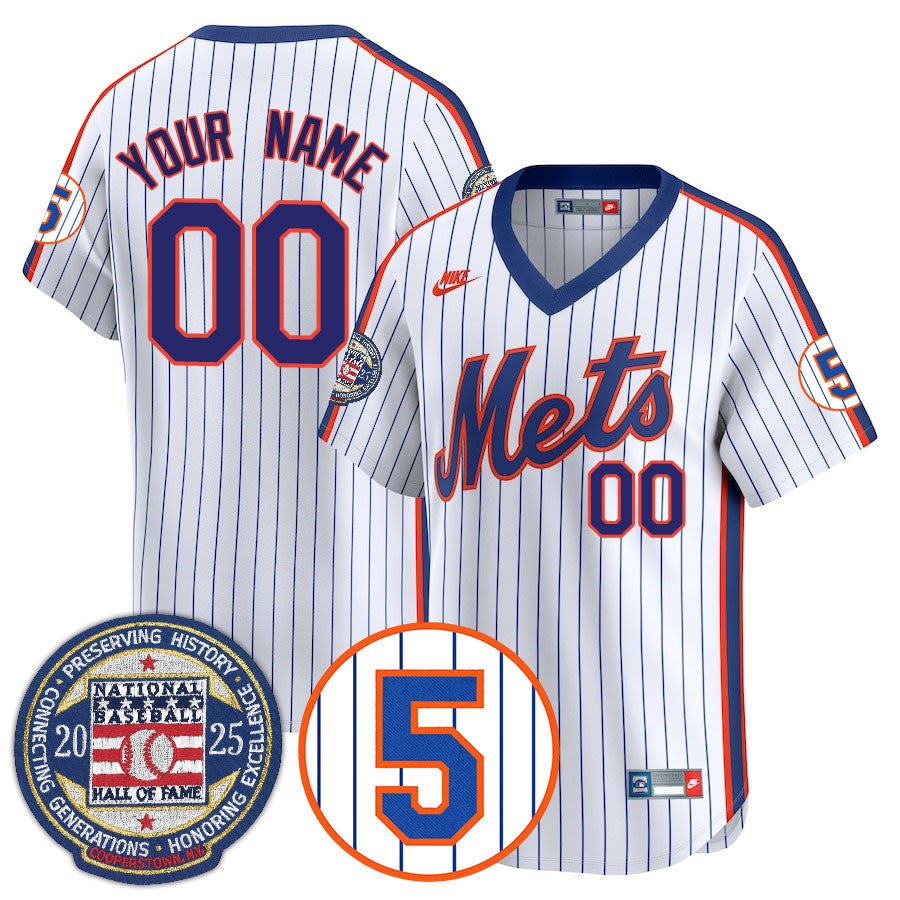 NYM Number Retirement & Hall of Fame Gold Jersey - All Stitched