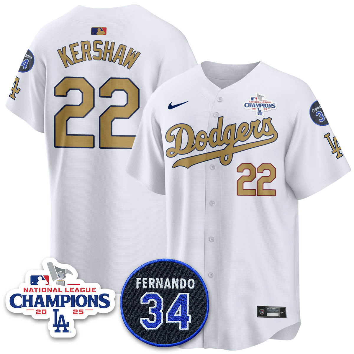 LAD 2025 NL Champions Jersey - All Stitched