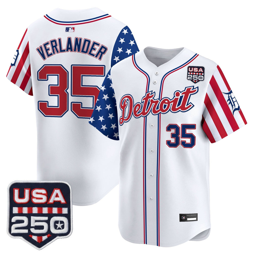 DET "America250 Edition" Vapor Premier Limited Jersey - All Stitched