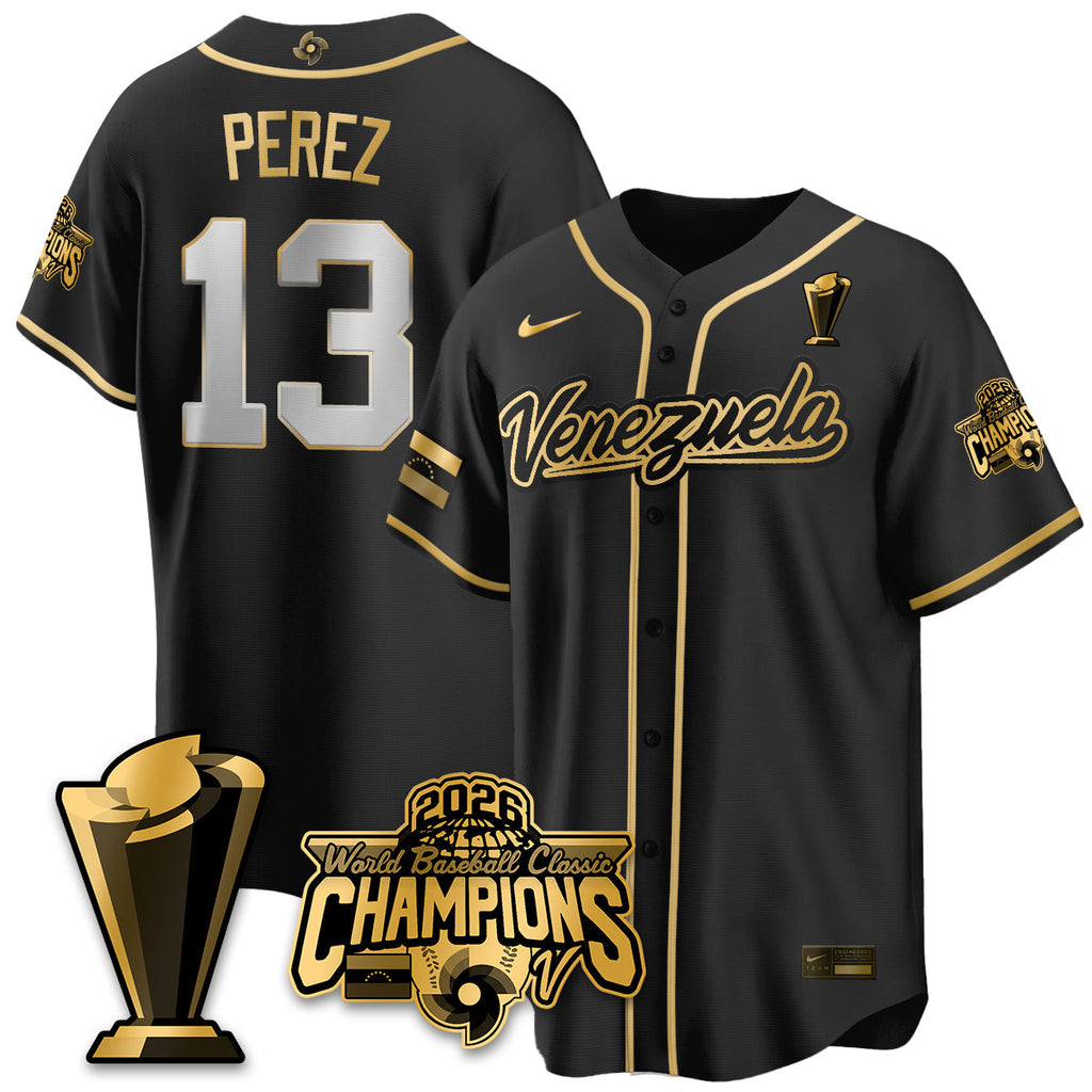 Venezuela Baseball 2026 World Baseball Classic Champions Limited Jersey V2 - All Stitched