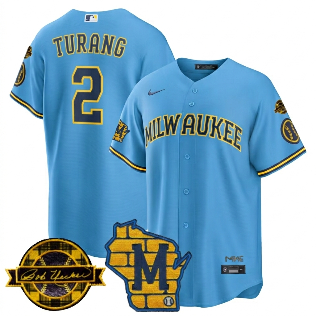 MIL Home & Bob Uecker Patch Vapor Premier Limited Men Jersey - All Stitched