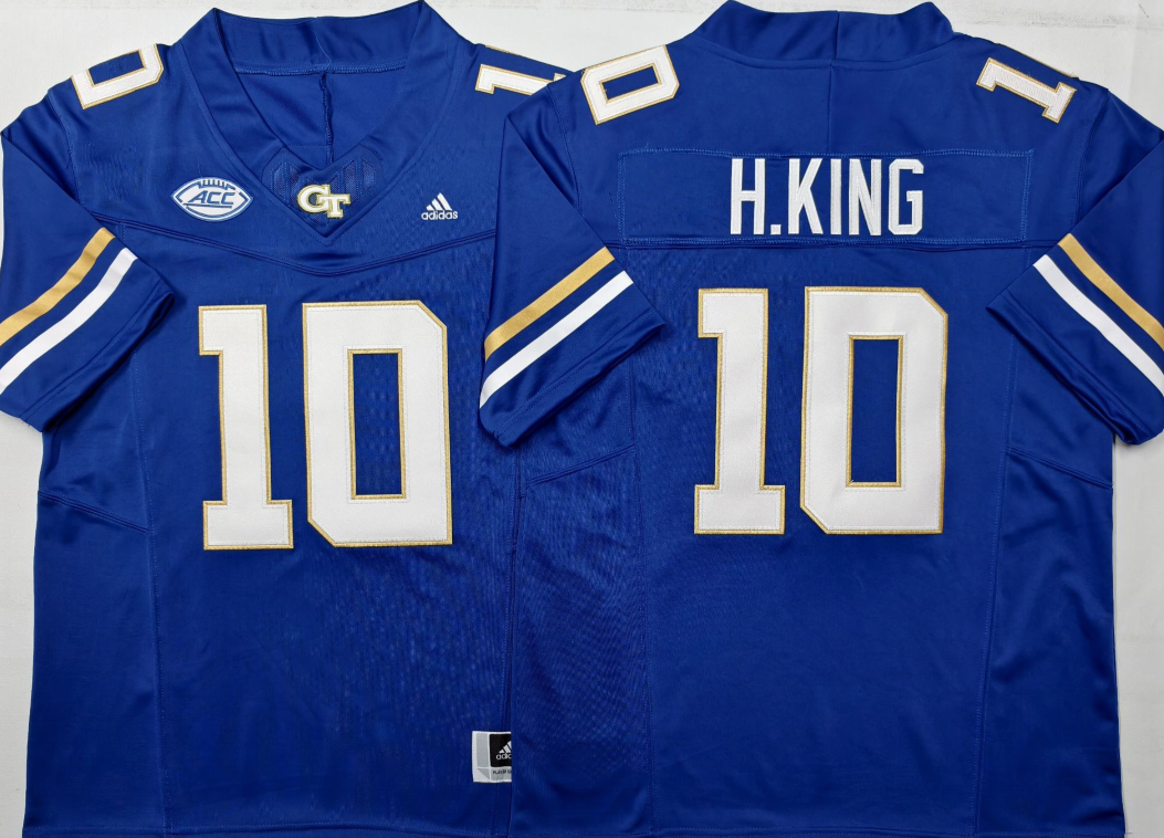 Haynes King Georgia Tech Yellow Jackets Jersey – Blue