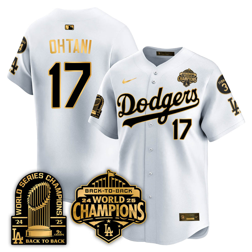LAD 2025 World Series Champions Jersey - 9x Champs - All Stitched
