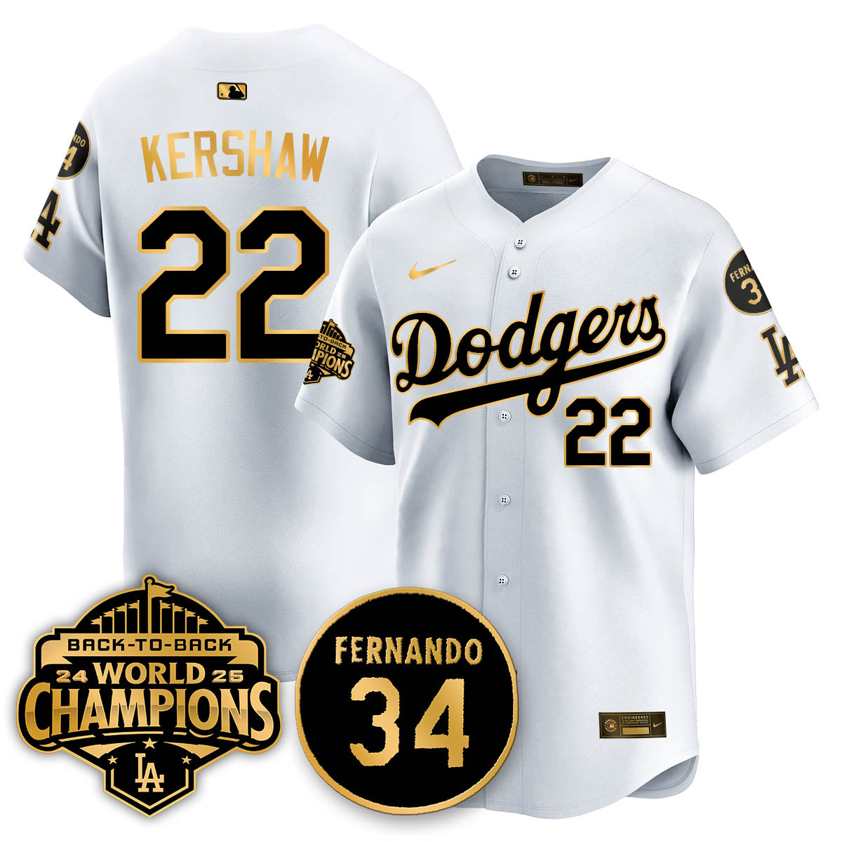 LAD 2025 Back To Back Champions Jersey - All Stitched