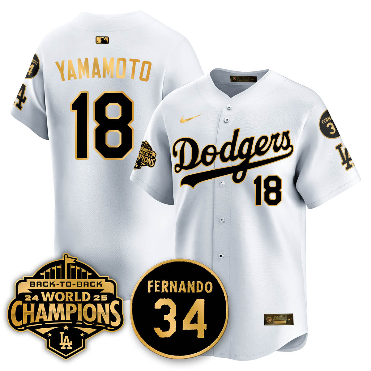 LAD 2025 Back To Back Champions Jersey - All Stitched