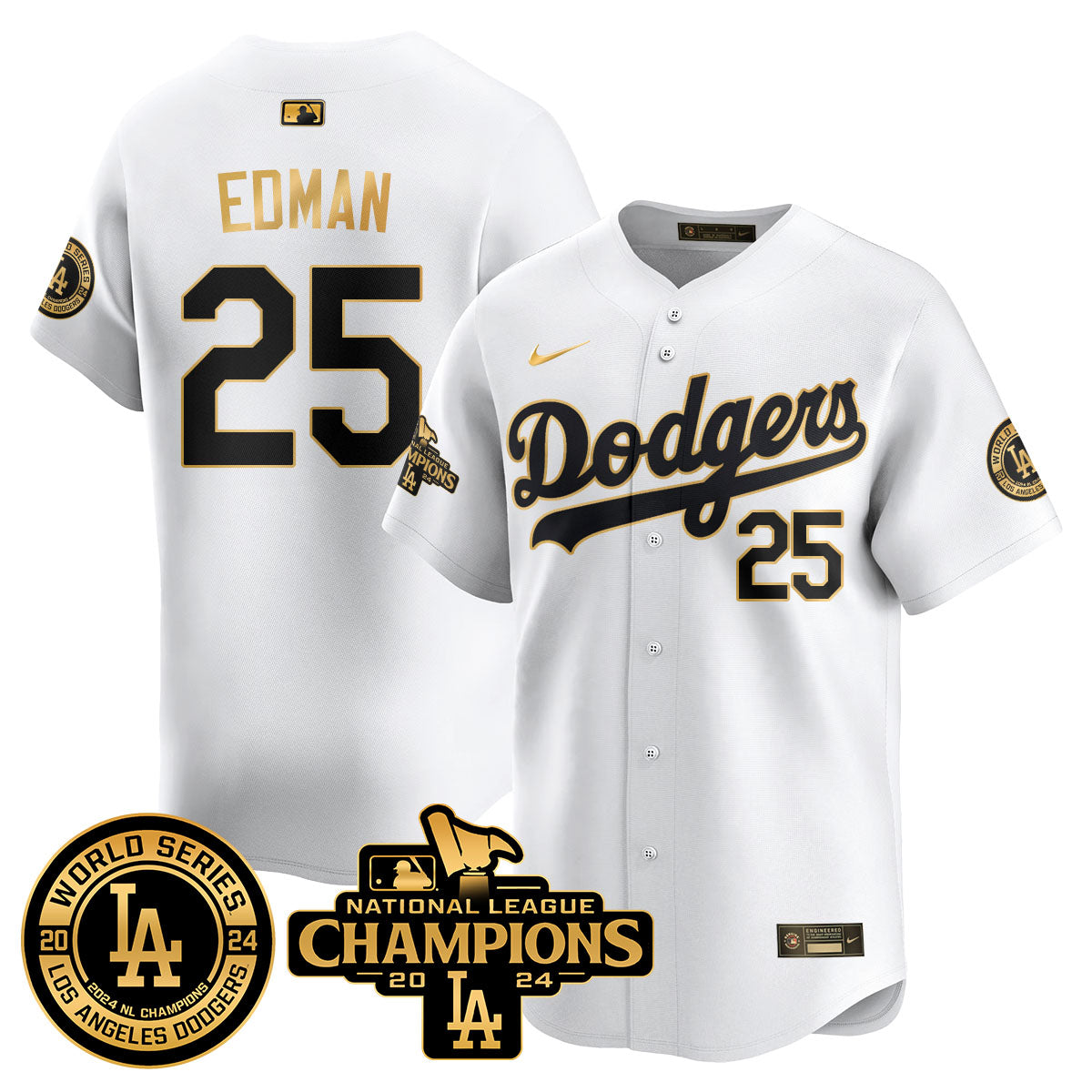 LAD World Series NL Champions Jersey - All Stitched