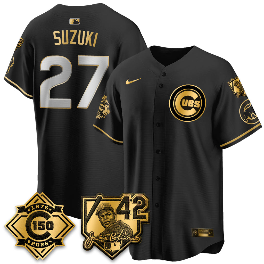 CHC 150th Anniversary & Jackie Robinson Day Patch Vapor Premier Limited Jersey - All Stitched