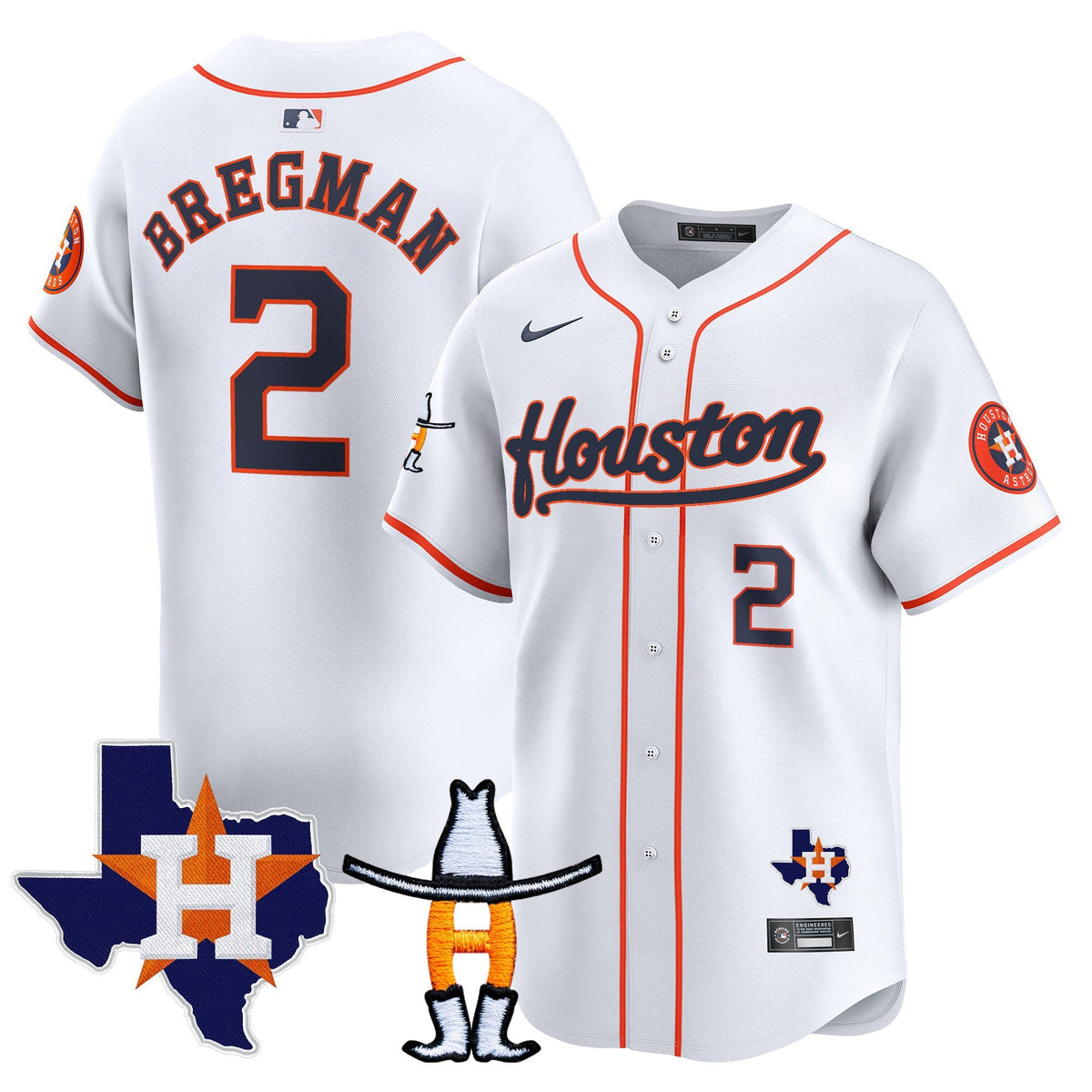 HAS Houston Rodeo Patch Vapor Premier Limited Jersey - All Stitched