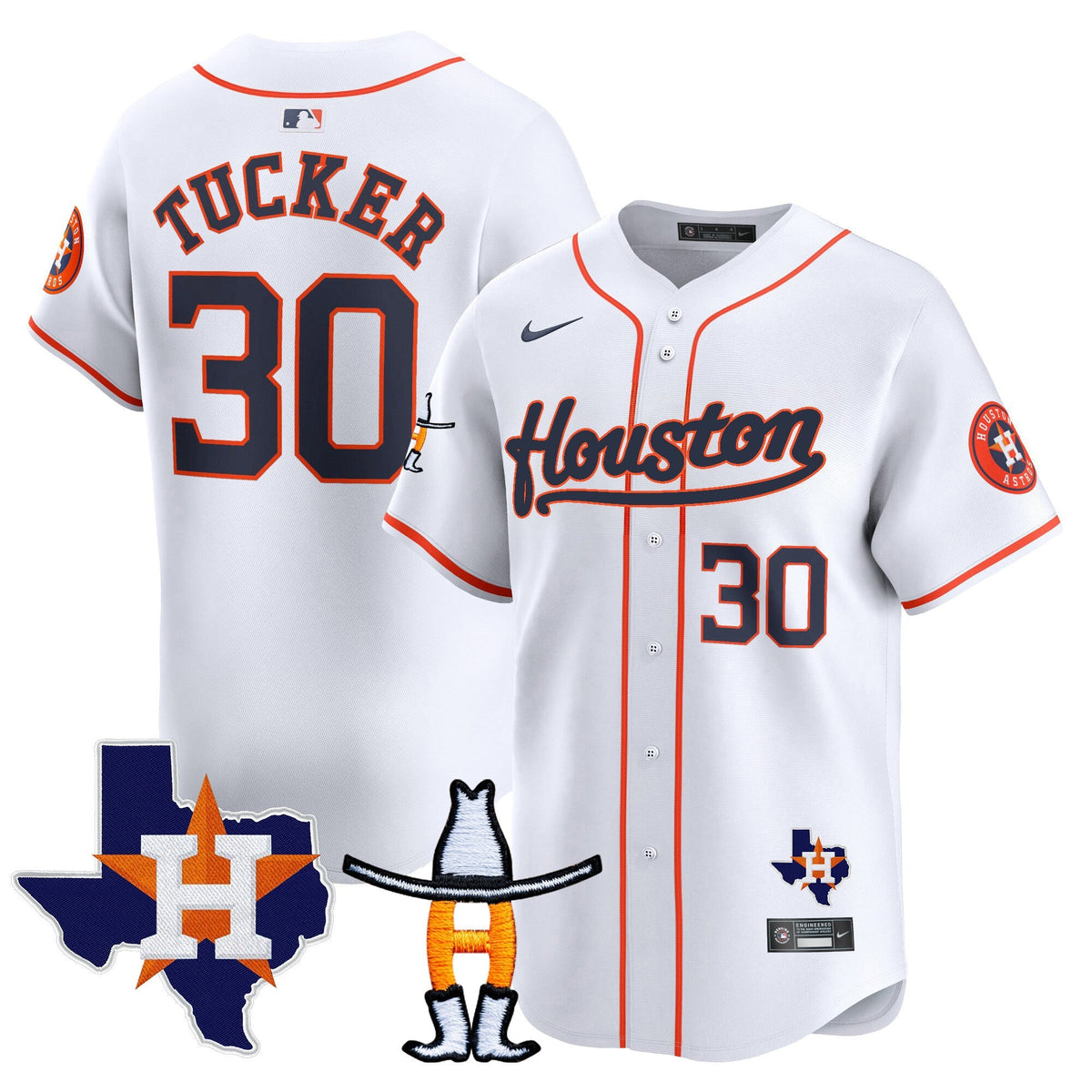 HAS Houston Rodeo Patch Vapor Premier Limited Jersey - All Stitched