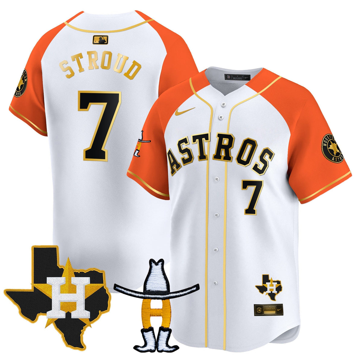 HAS Houston Rodeo Patch Vapor Premier Limited Jersey V2 - All Stitched