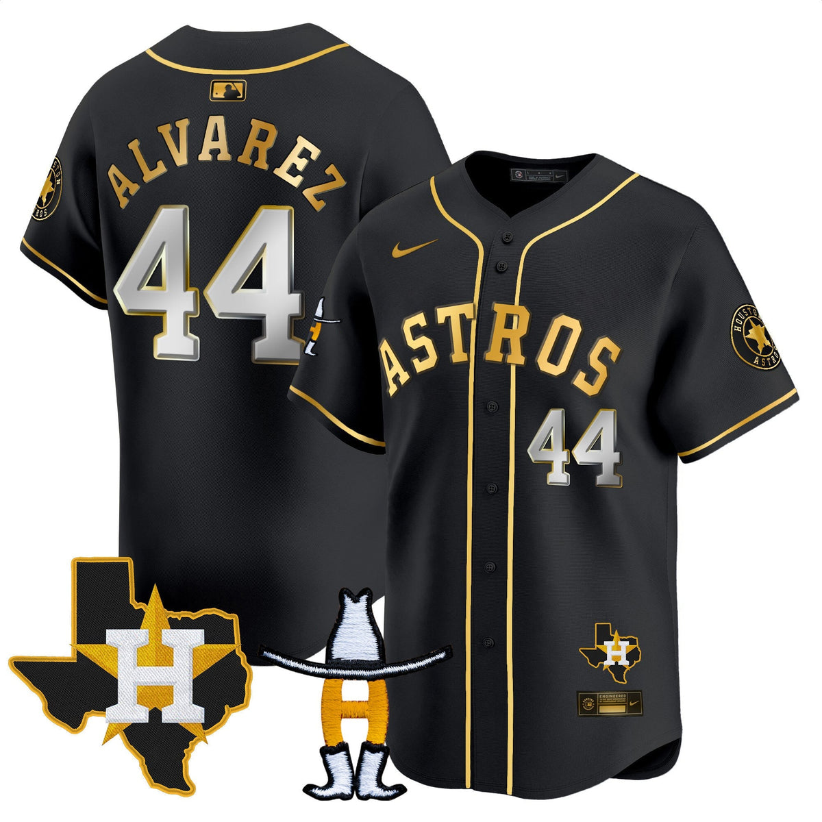 HAS Houston Rodeo Patch Vapor Premier Limited Jersey V2 - All Stitched