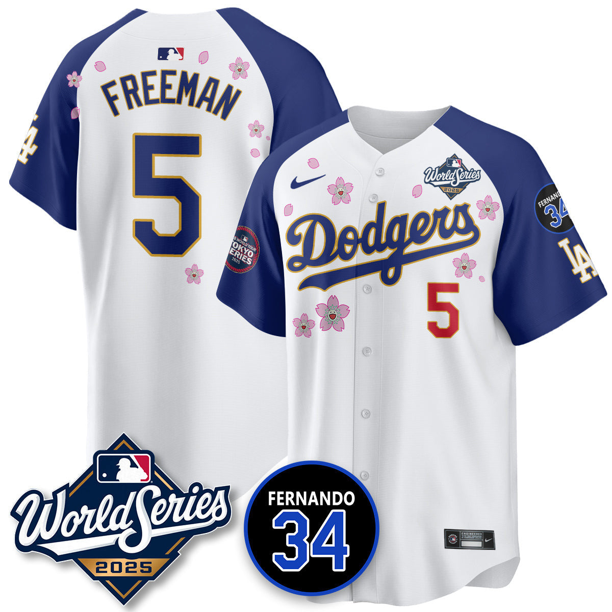 LAD Tokyo Series 2025 NL Champions Jersey - All Stitched